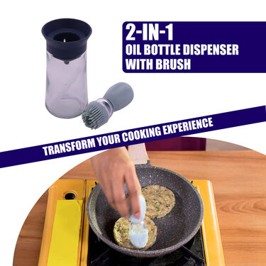 2-in-1 Oil Bottle Dispenser with Silicon Brush (1SBOB1)