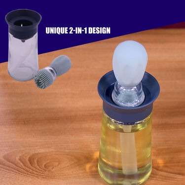 2-in-1 Oil Bottle Dispenser with Silicon Brush (1SBOB1)