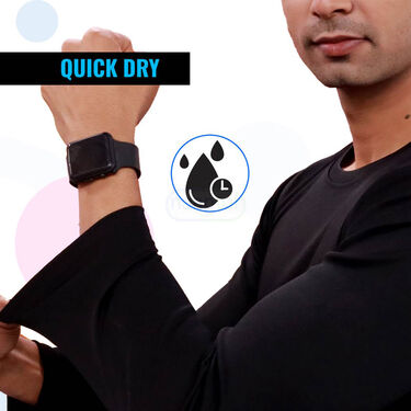 2 Compression Skin Tight Fitness T-Shirts with Leatherite Wallet And Digital Watch Free (2CT2)