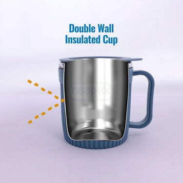 4 Pcs Double Wall Cup With lid (4CL2)