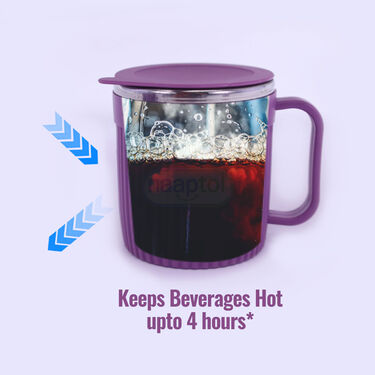 4 Pcs Double Wall Cup With lid (4CL2)