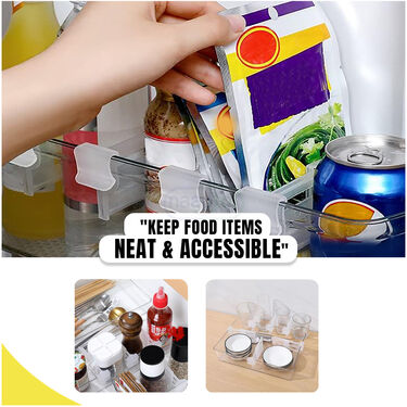 Pack Of 12 Adjustable Fridge Storage Divider Clips (AFSC1)