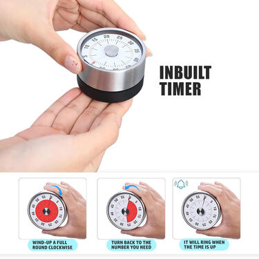 Magnetic Cooking Timer For Kitchen (D33)
