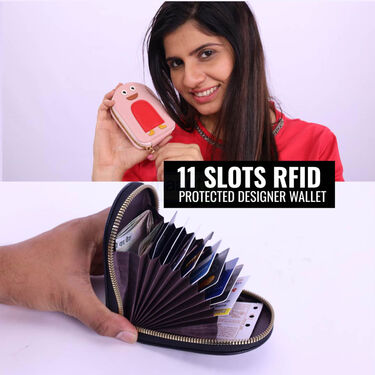 11 Slots RFID Protected Designer Wallet (LW3)