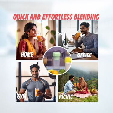 6 Blade Rechargeable Juicer Blender (MJ5)