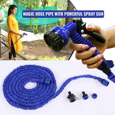 Magic Hose Pipe with Powerful Spray Gun (15m)