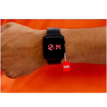 Pack of 10 Round Neck T-shirts with Free Digital Watch (10RT4)