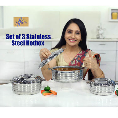 Set of 3 Stainless Steel Hotbox (3SC2)