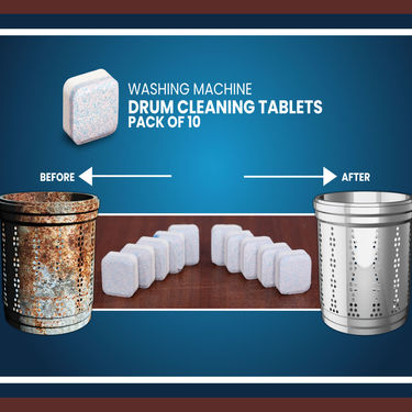 Washing Machine Drum Cleaning Tablets - Pack of 10