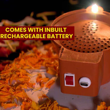 10 in 1 Rechargeable Mantra Diya