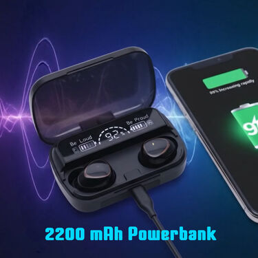 Smart Bluetooth Earbuds With 5 In 1 Universal Cable Kit (CDC22)