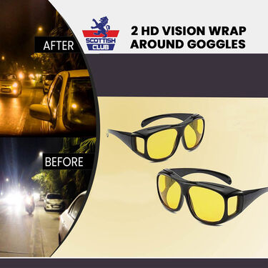 Day & Night 2 HD Vision Wrap Around Goggles
