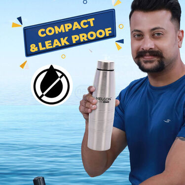 Pack Of 3 Stainless Steel Water Bottle - 700ml (3B6)