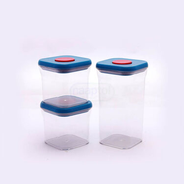 Pack of 3 Click & Lock Airtight Storage Containers (3CL1)