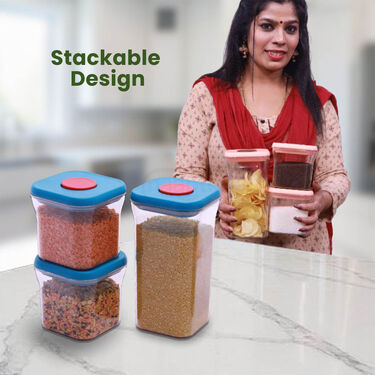Pack of 3 Click & Lock Airtight Storage Containers (3CL1)