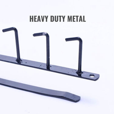 6 Hooks Multipurpose Metal Shelf Hanging Rack - Pack Of 2 (6HUSR1)