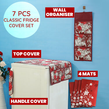 7 Pcs Super Saver Spring Fridge Cover Set with 28 Free Gifts (7SF3)