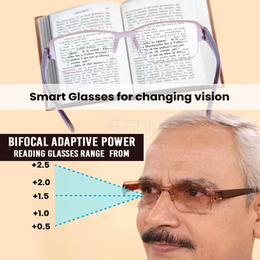 Daily Use Bifocal Adaptive Power Reading Glasses - Buy 1 Get 1 FREE (BCORG17)