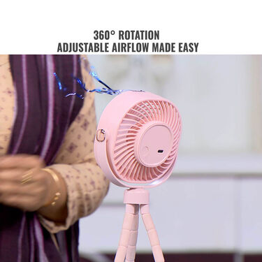 Rechargeable 360 Air Cool Fan With Flexible Tripod (EF19)