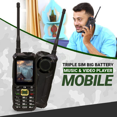 Big Battery Big Mobile Triple Sim Phone (K777)